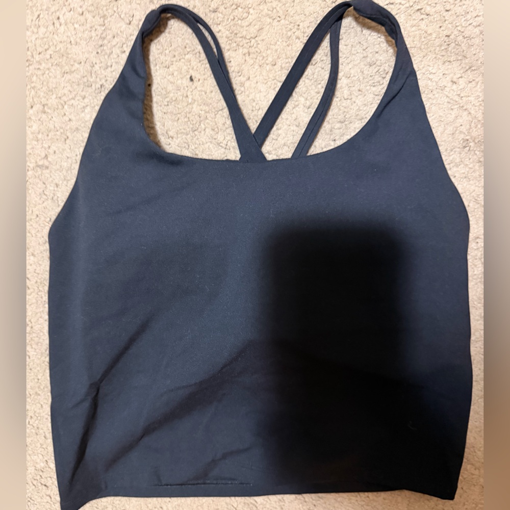 Black tank with built in Bra. Great for Workout attire!!
